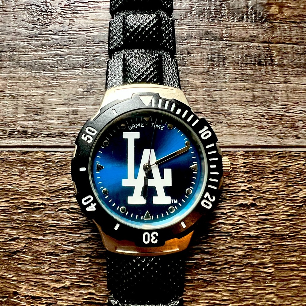 Men’s L.A. Dodgers Logo Wristwatch Game Time